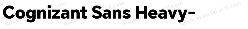 Cognizant Sans Heavy字体转换